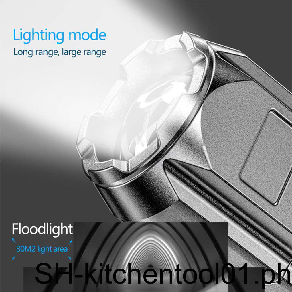 1/2/3 Bright Flashlights Rechargeable Zoom Highlight Outdoor Hiking ...