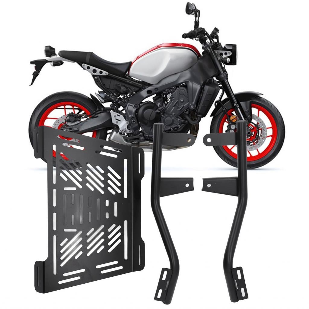 Gugushop Rear Luggage Holder Rack Black Matte Finish Motorcycle Shelf ...