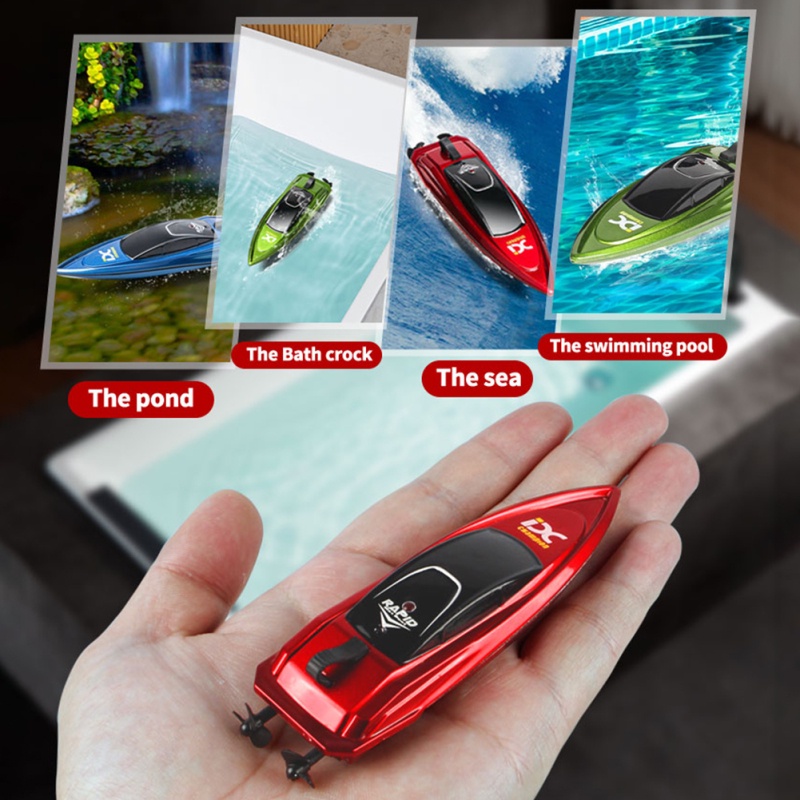 2.4G Mini RC Boat 10km/h High Speed Boat Radio Remote Controlled Ship ...