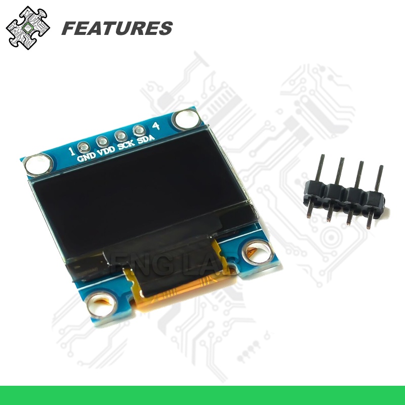 ENGLAB★0.96 Inch OLED, 128x64 Pixel, White/Blue, OLED Display Board For ...