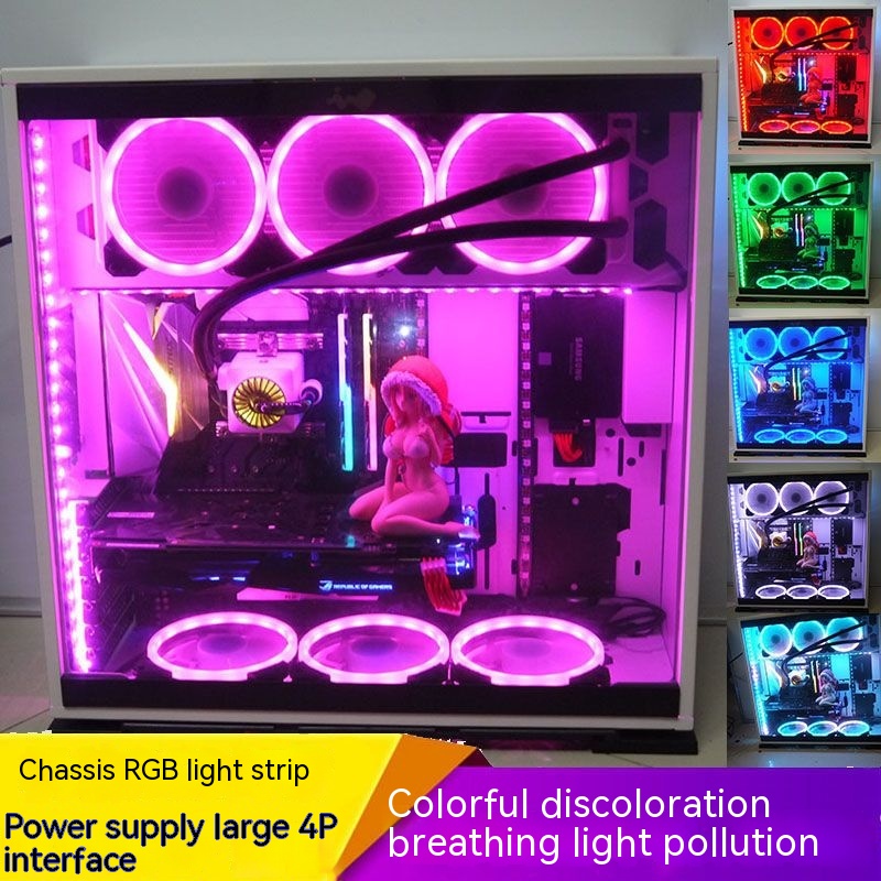 Computer Case Light Strip Colorful Color Changing LED Light Bar DIY