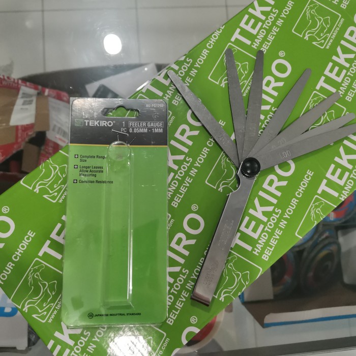 Tekiro Feeler gauge 13 blade Valve Gap gauge puller gauge Shopee