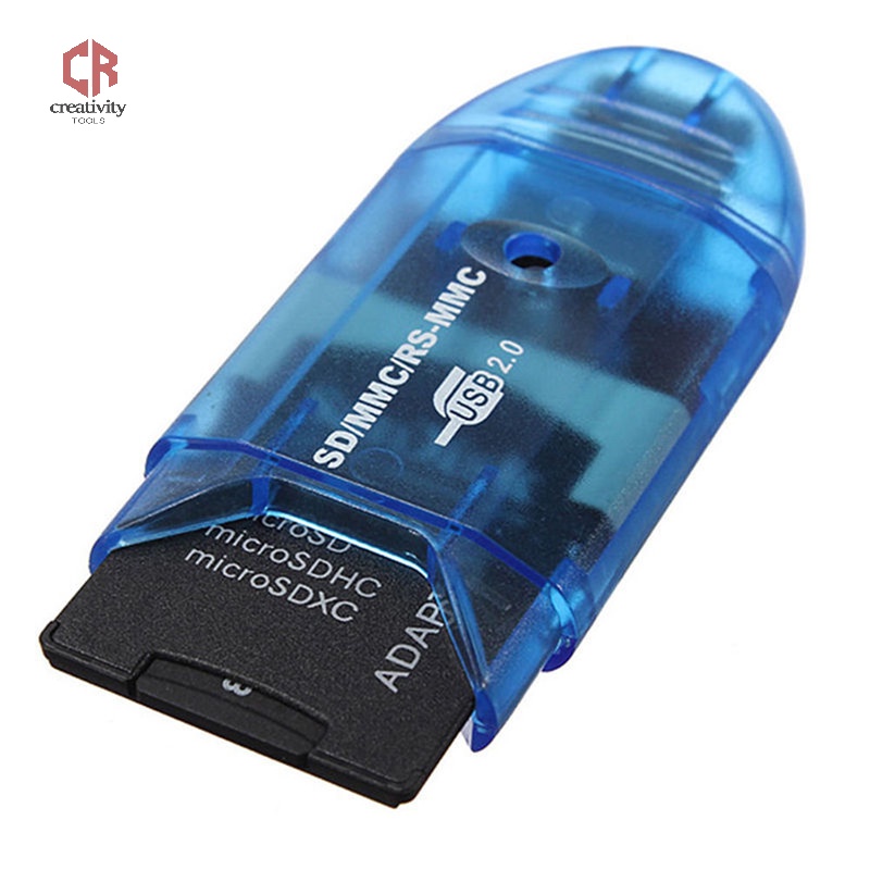 [CR] USB 2.0 Memory Card Reader Writer Adapter For SD MMC SDHC TF Card