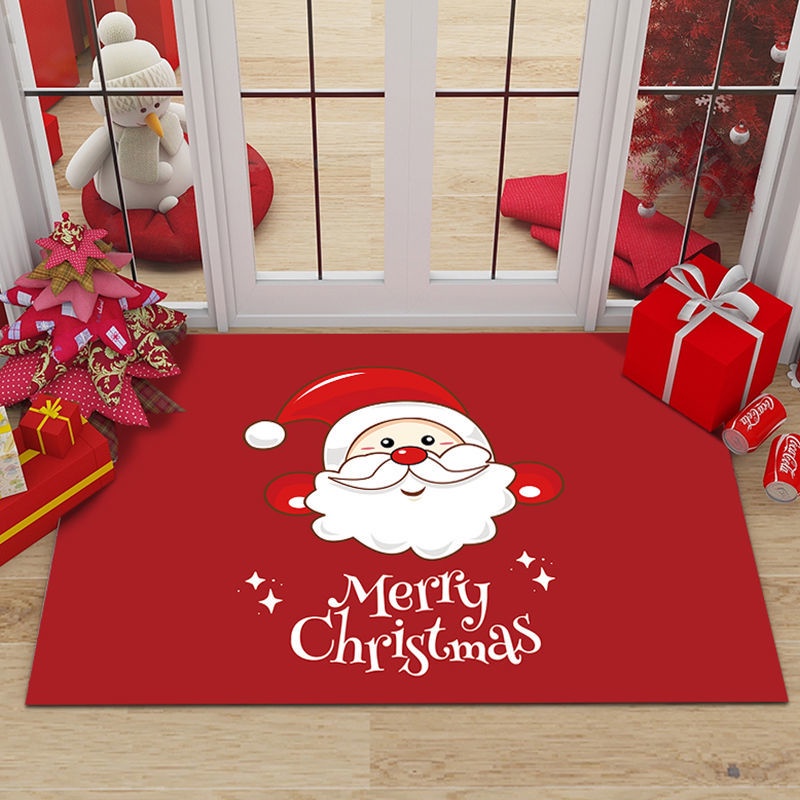 Christmas Entry Door Mat Christmas Decoration Gift Household Bedroom