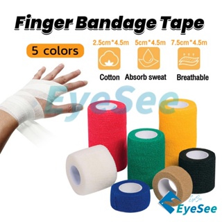 1Roll 2.5/5/10cm Gauze Medical Bandage Self-adhesive Breathable Elastic  Bandages for Sports Fixing Finger Wrist Leg Pet Bandages