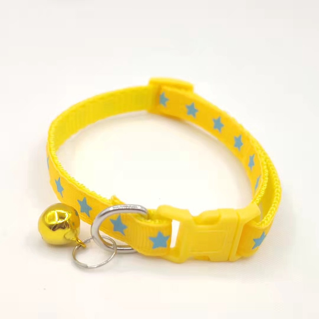 Love Star Pet Collar Bell Cat Rantai Kucing Loceng Adjustable Neck ...
