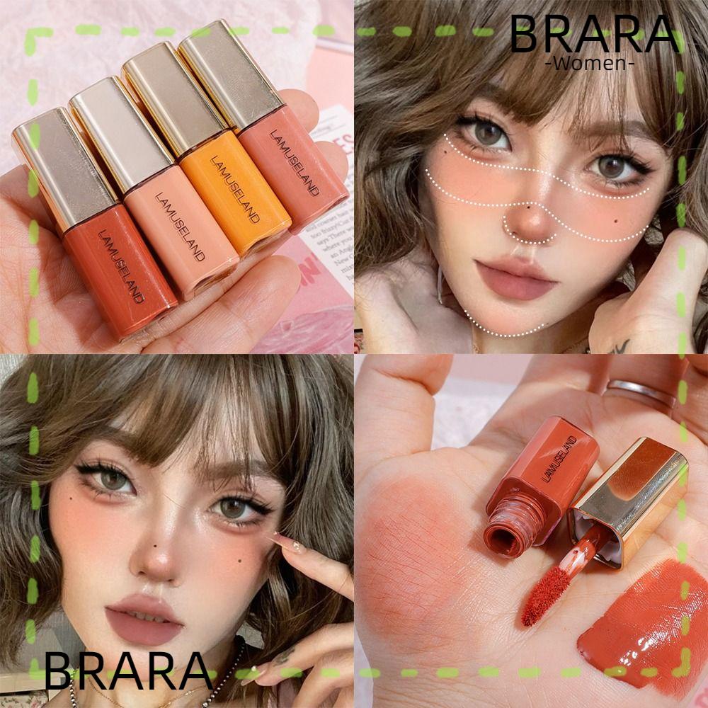 BRB Liquid Blusher, Long lasting Waterproof Blush Highlighter Stick, Silky Smooth Matte Mini