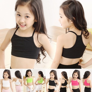 2pcslot young girls bra cotton bra for girls teenage girl underwear  students training bra children sports bra
