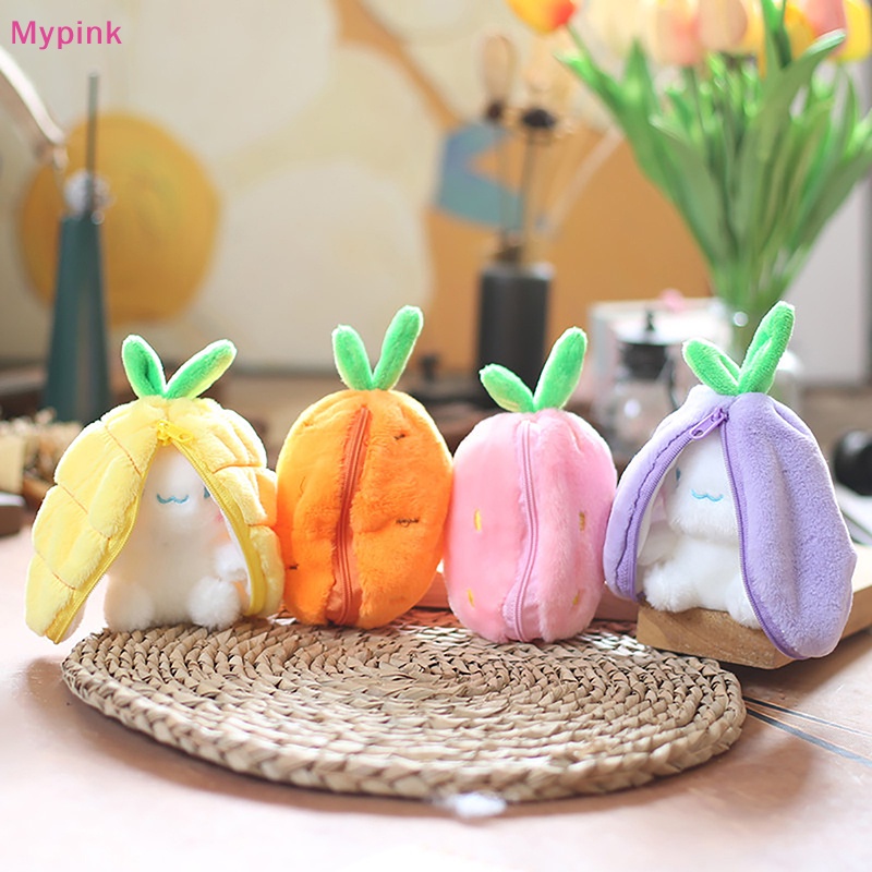 Mypink 12cm Cosplay Pineapple Strawberry Carrot Rabbit Toy Stuffed ...