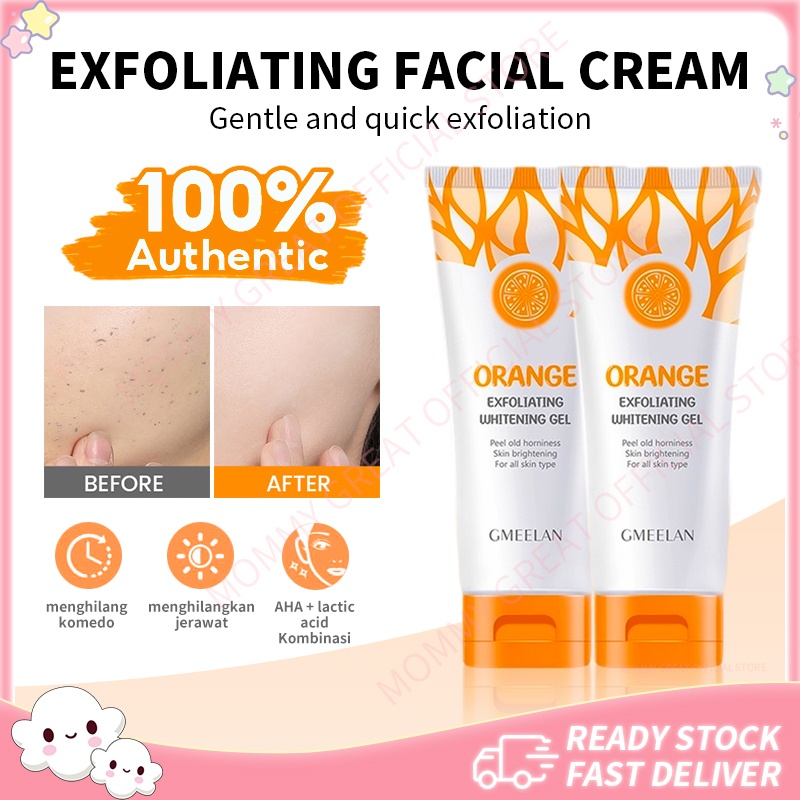 GMEELAN Orange Exfoliating Whitening Gel Facial Wash Exfoliating Scrub