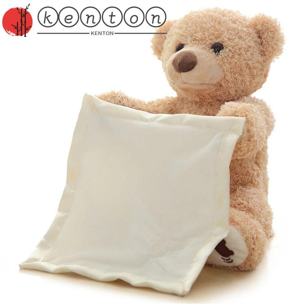 KENTON Peekaboo Bears, Stuffed Animal Talking Music Hide Play Seek Toy