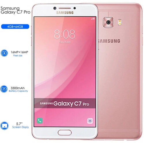 Samsung Galaxy C7 Pro C7010 Fingerprint Android Wi-Fi 16MP 5.7' 64GB ...