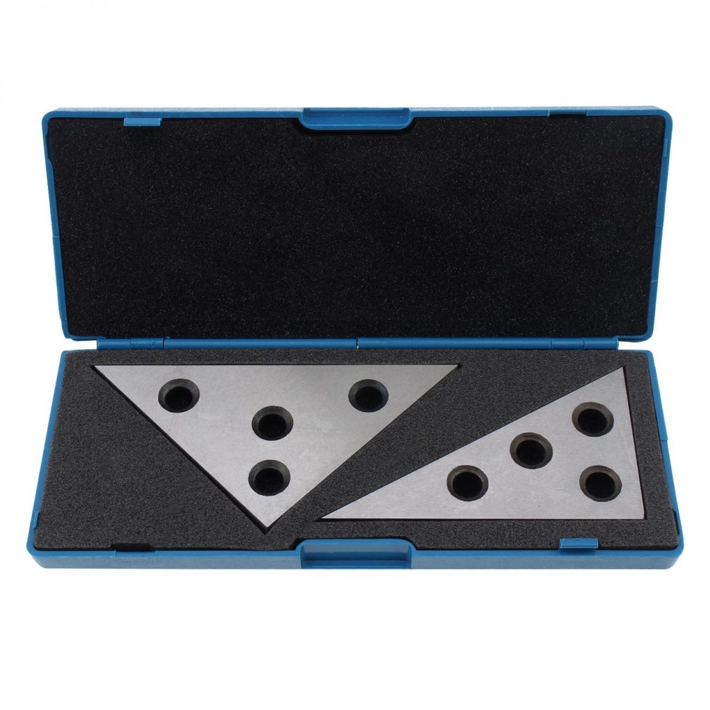 2pcs/set Steel 30-60-90 and 45-45-90 Degree Triangular Block Gauges ...