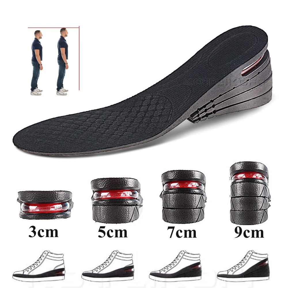 Up 3-9cm invisible increase insole height lift adjustable cut heel ...