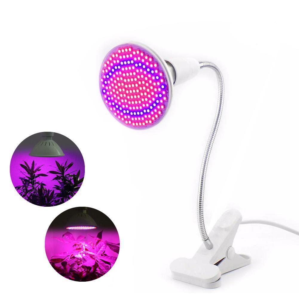 E27 200 LED Plant Bulb Hydroponic Plant Light Indoor Full Spectrum Grow ...
