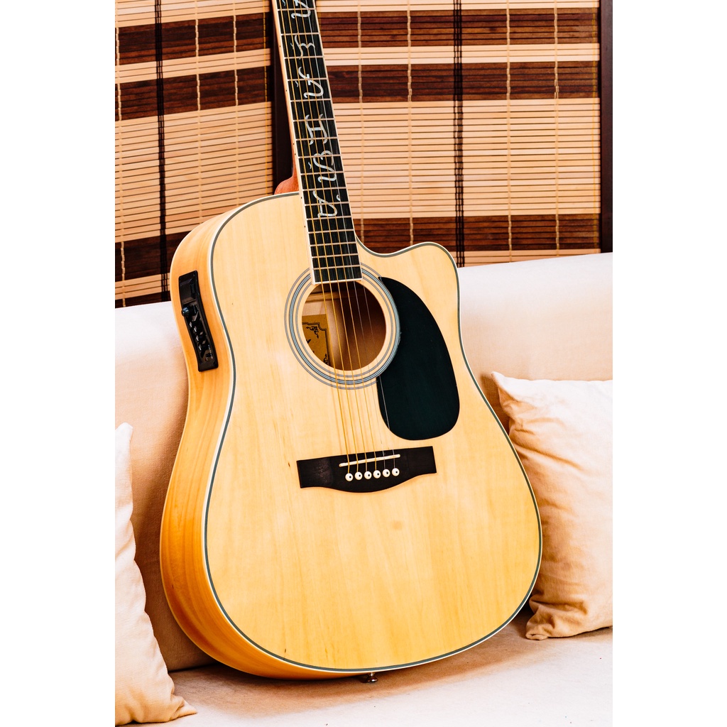 Mavey Acoustic Guitar Baybayin 18 41 Inches with Builtin 4 way Equalizer