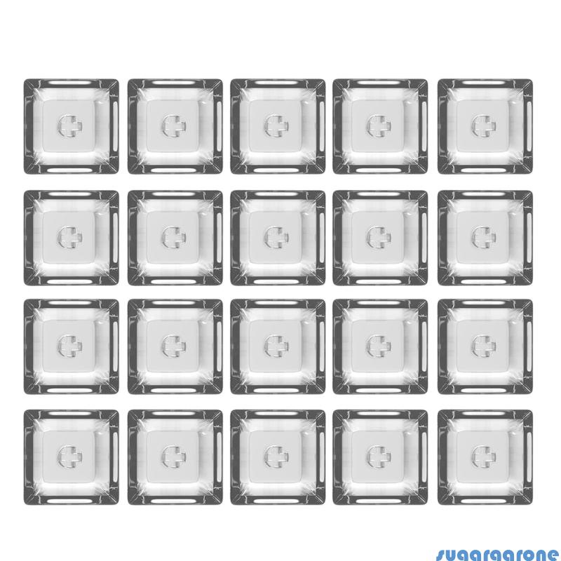 Sugar 20Pcs Transparent PC Keycaps Mechanical keyboard Keycaps Blank ...