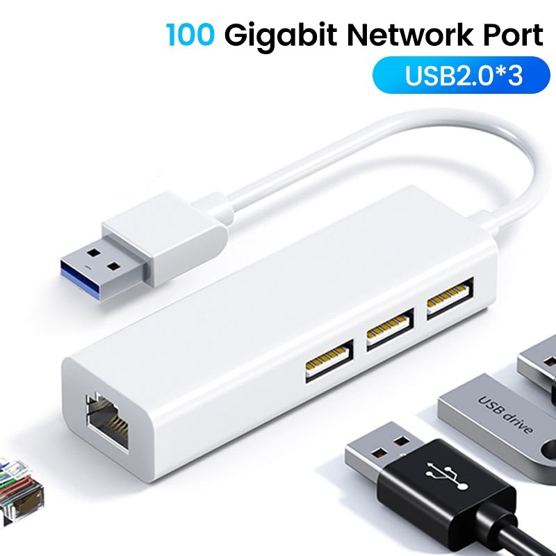 USB 2.0 to USB Rj45 Lan Ethernet Adapter Drive Free 100Mbps Network ...