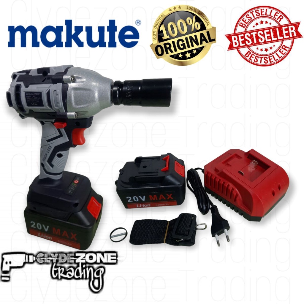 Makute Japan Cordless Impact Wrench 1/2" 20V WITH BATTERY AND CHARGER