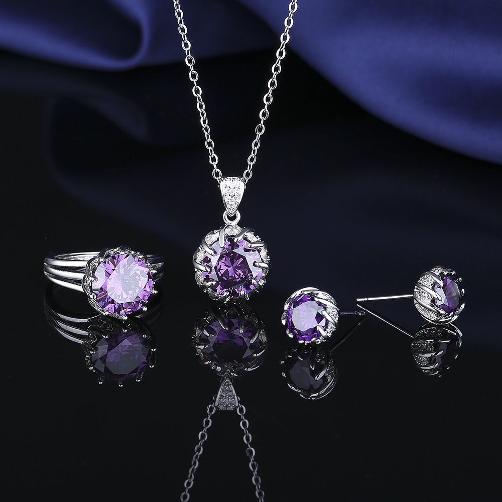 Amethyst deals jewelry set