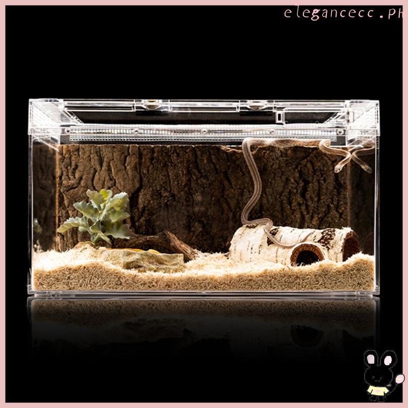 EE Snake Hide Small Reptile Hideout Caves Artificial Birch Log Reptile ...