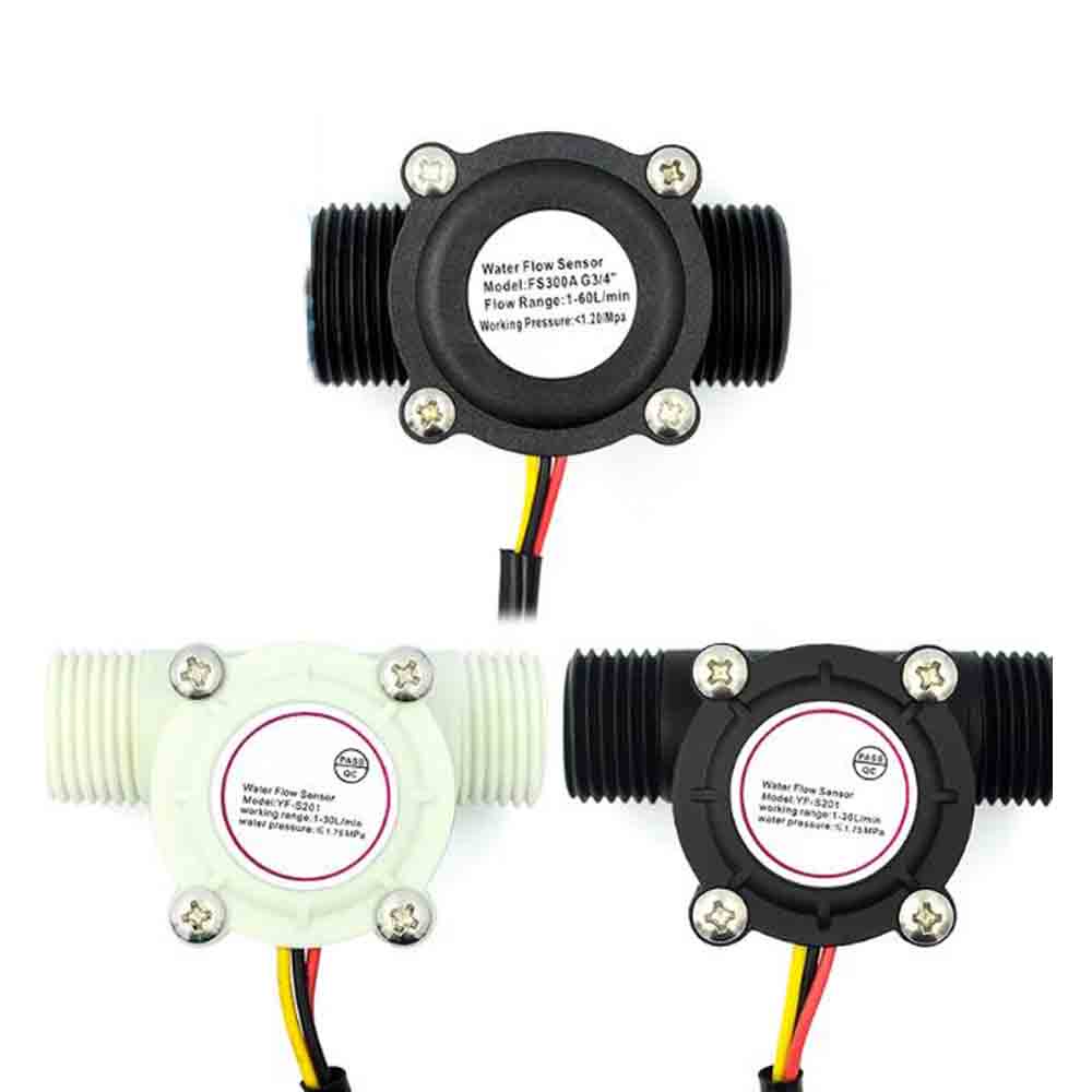 Water Flow Sensor YF-S201 Hall Flowmeter 1-30L/min 2.0MPa For - Foto 5