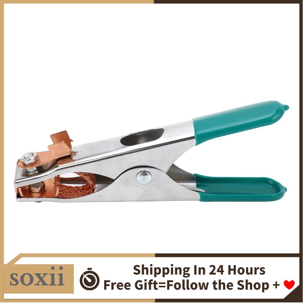 Soxii Welding Ground Clamp 300A Copper A Type Earth Firm Clamping Wide