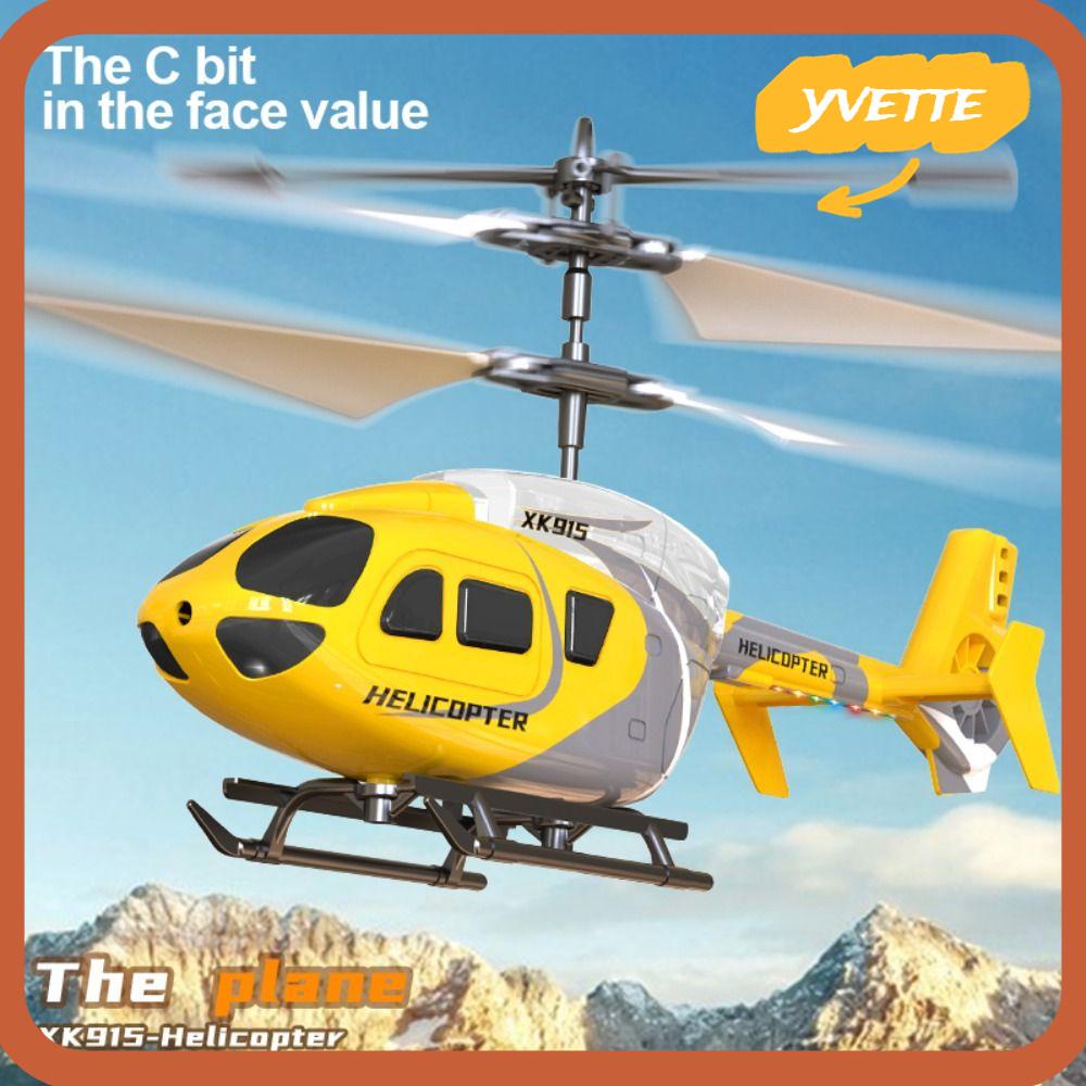 YVE RC Helicopters, Plastic Yellow Remote Control Plane, Mini 2.5