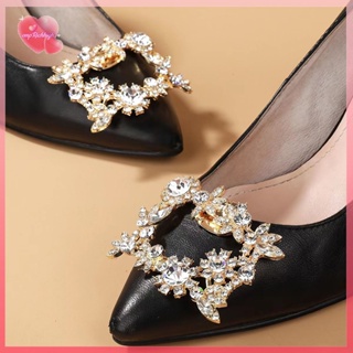 1 Pair Rhinestone Bow Shoe Clip Detachable Bow Shoe Buckle Shining Shoe  Decorations Shoe Accessories for High Heels