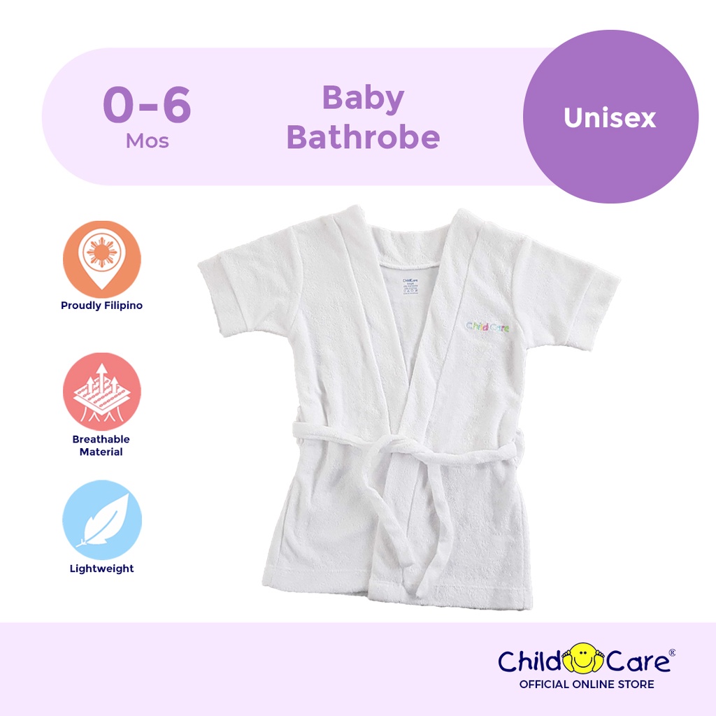 Child Care Baby Bathrobe With Terry Cloth Material | Shopee Philippines