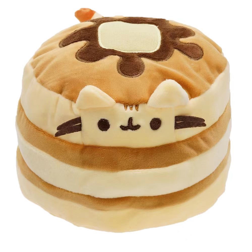 Cute doll Pusheen cat fat lucky cat pancake cat hamburger cat plush toy doll pillow holiday gift plush toy Shopee Philippines