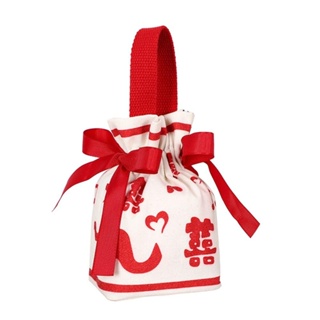 YUJINX Wedding Gift Bags, Chinese Year Cny Decoration Cny Orange Bag ...