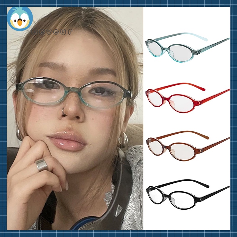 B Y2k Retro Japan Korea Small Frame Glasses Female Europe Gradient Color Optical Glasses By 5614