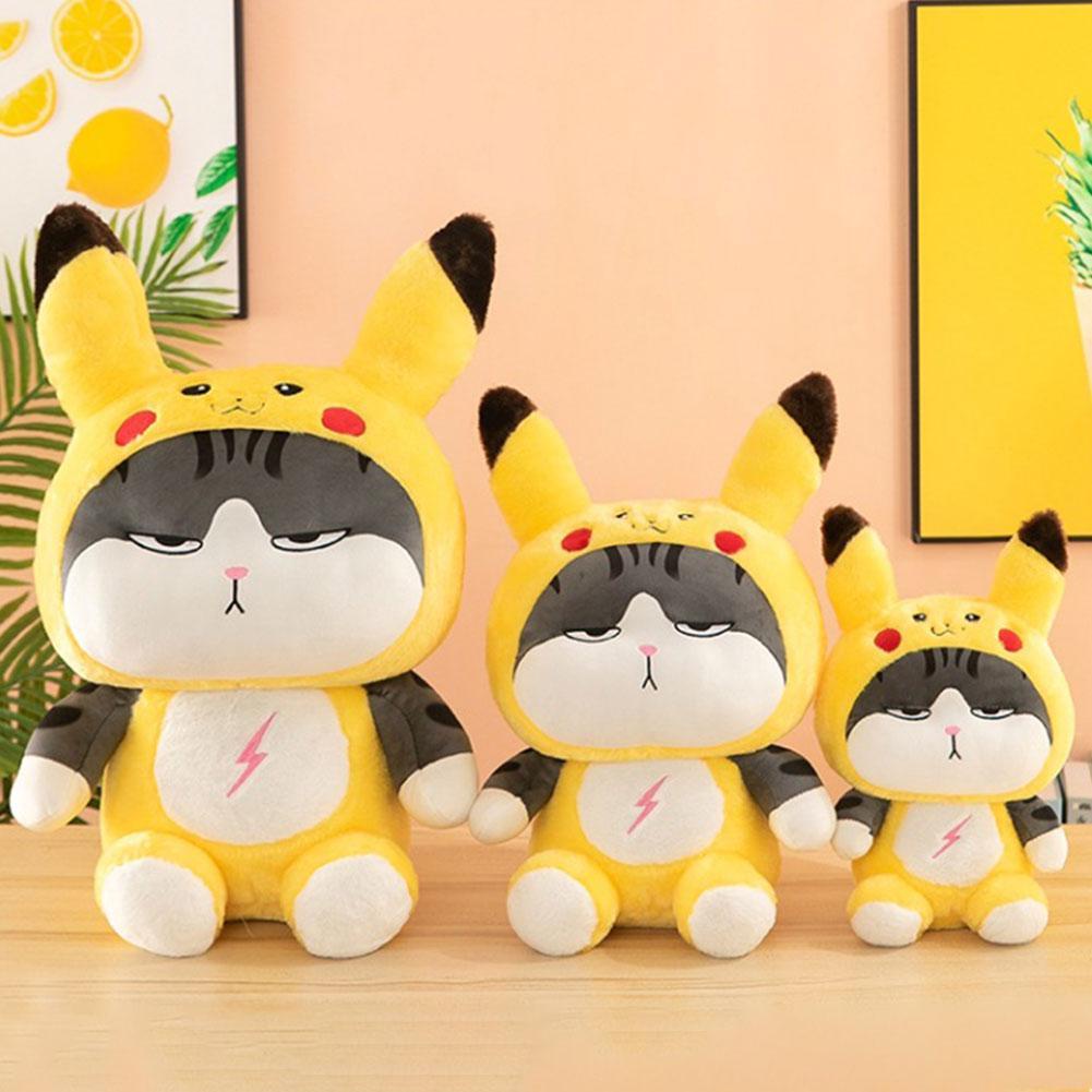 Cute Cat Plush Toy Soft Stuffed Doll Cat Cosplay Kuromi Panda Toy