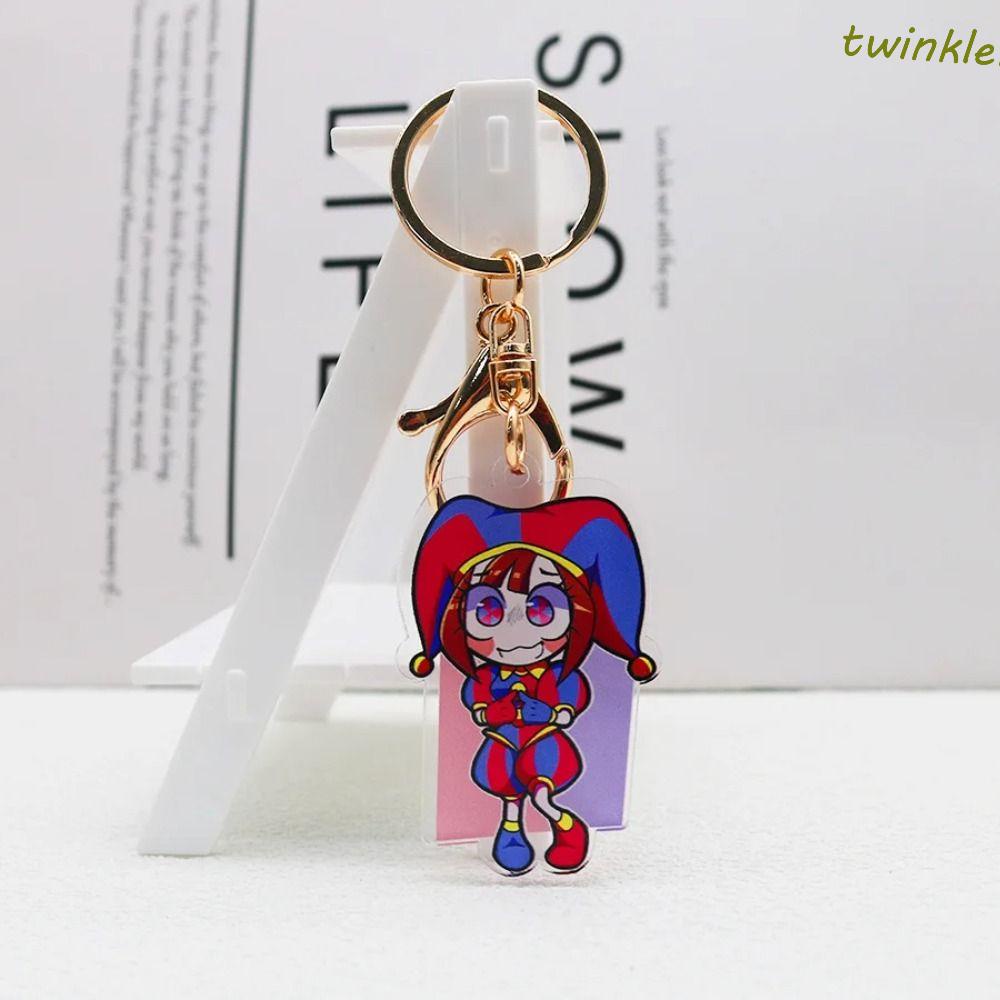 TWINKLE1 Digital Circus Clown KeyChain, Anime Peripherals Cartoon Anime ...