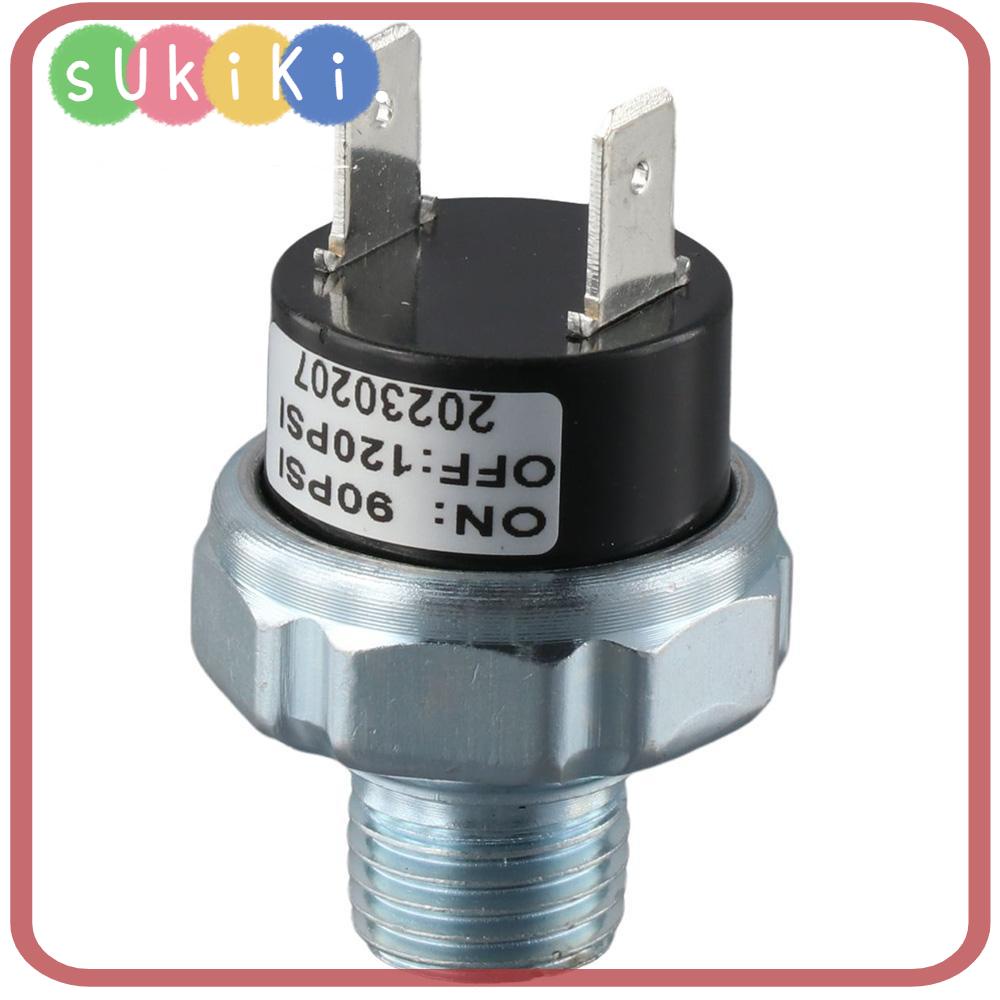 SUKIKI Air Pressure Switch, Silver 90120 PSI Air Compressor
