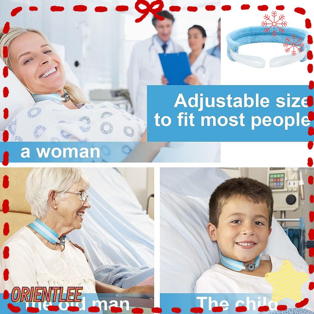 ORIENTLEE Tracheostomy Tube Holder, Adjustable Care Kits Foam Trach Tie