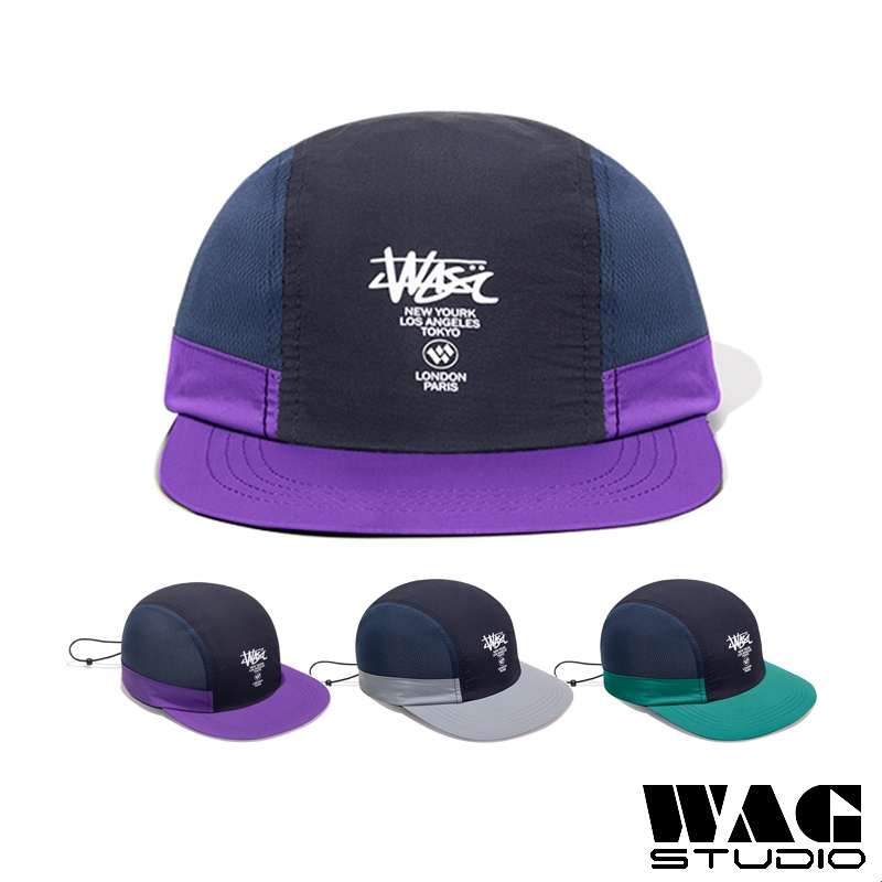 Patchwork Quick Dry 4 Panel Cap Outdoor Flat Brim Baseball Cap for Men ...