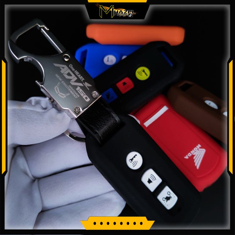GANTUNGAN Honda ADV 150 motorcycle remote key chain plus silicone ...
