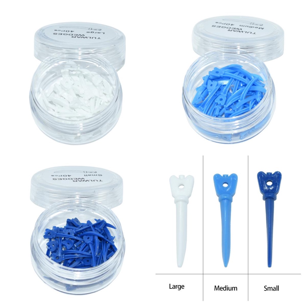 JMU Dental Wooden Interdental Wedges - Box Of 100 (Various Colors) For Dental Procedures - View #6