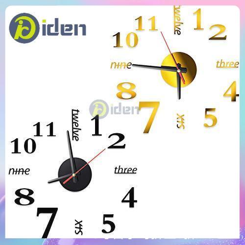 3D Wall Clock Stickers DIY Wall Decoration for Living Room Bedroom Easy