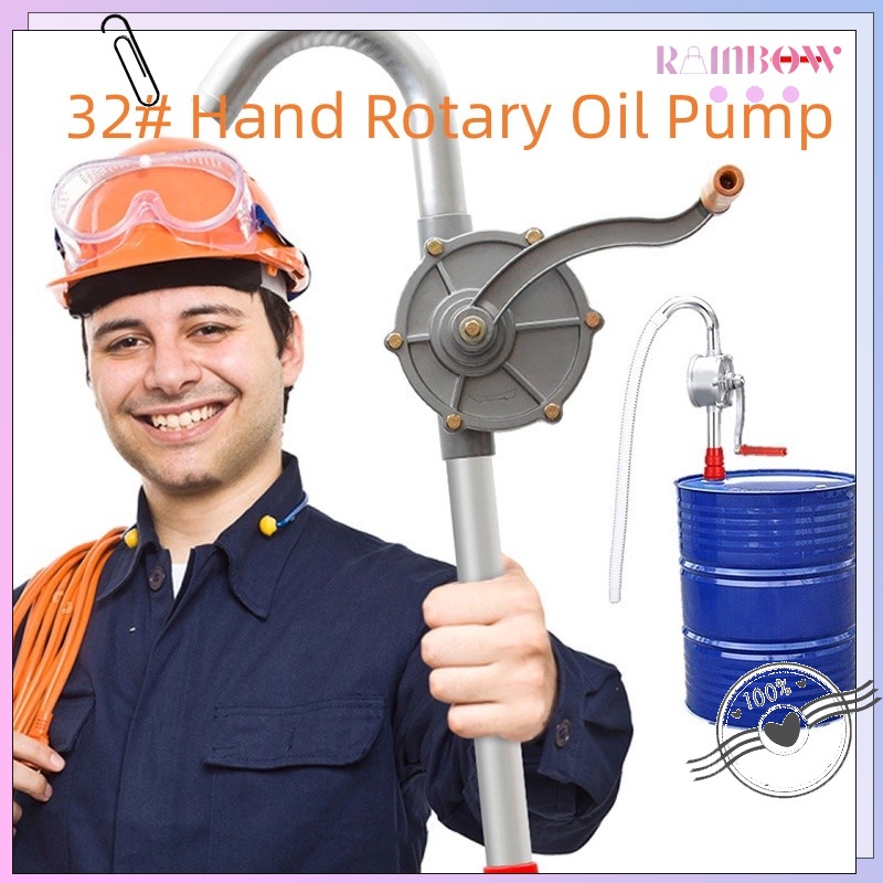 32Hand Pump Aluminium Diesel Pump Hand Rotary Oil Pump Diesel Fuel Oil