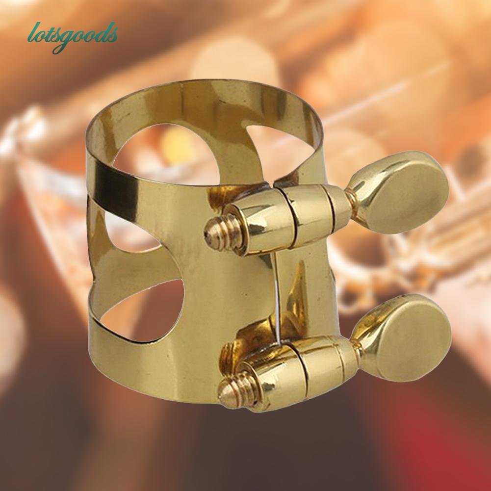 Alto Saxophone Ligature with Screws Alto Sax Metal Mouthpiece Pipe Clip
