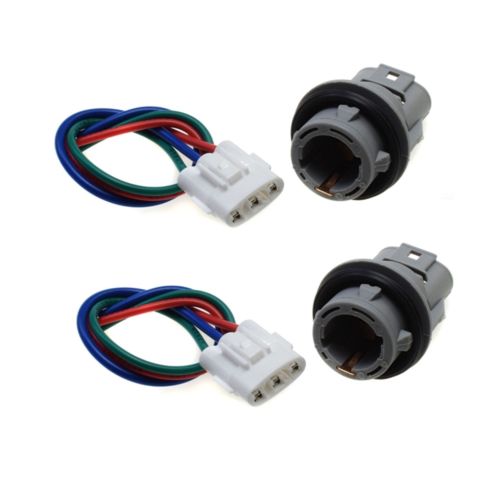 AUXITO 2x Front Turn Signal Light Socket & Wiring Harness Connector Kit For Honda Civic, Accord, Odyssey, Acura – 3-Wire Direct Replacement