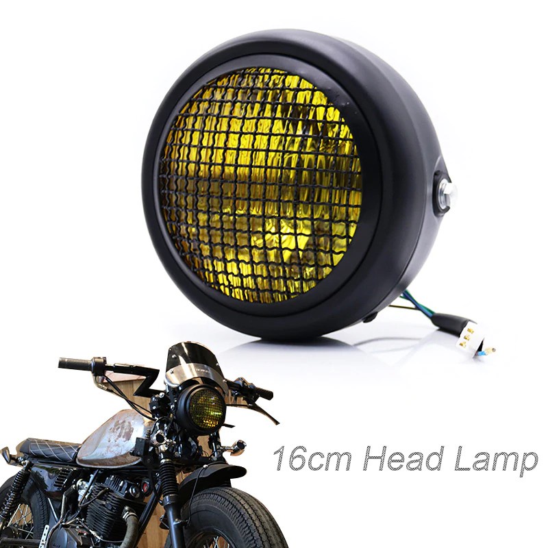 Fit CG125 GN125 Cafe Racer Bobber Custom Universal Motorcycle Head Lamp