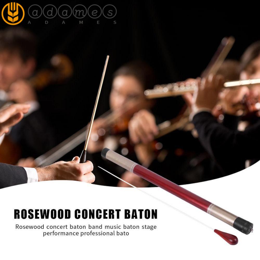 ADAMES Conductor Stick, Fiber Tube Ebony Wood Orchestra Band, Baton