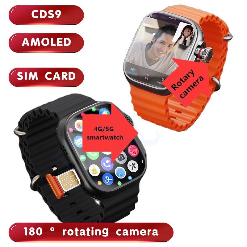 Android Smart Watch With SIM Card Slot Wifi Camera 4G Smartwatch Ultra