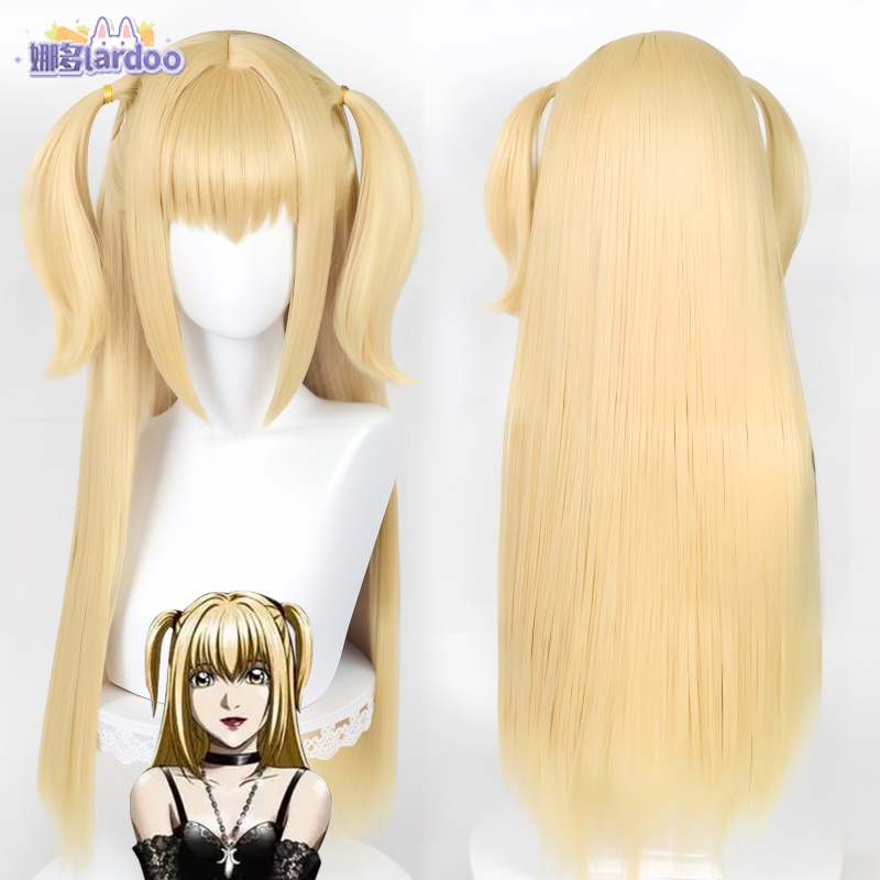 Lardoo Manmei Anime Death Note Misa Amane Cosplay Wig Women Death Note Cosplay Golden Long Hair 0303