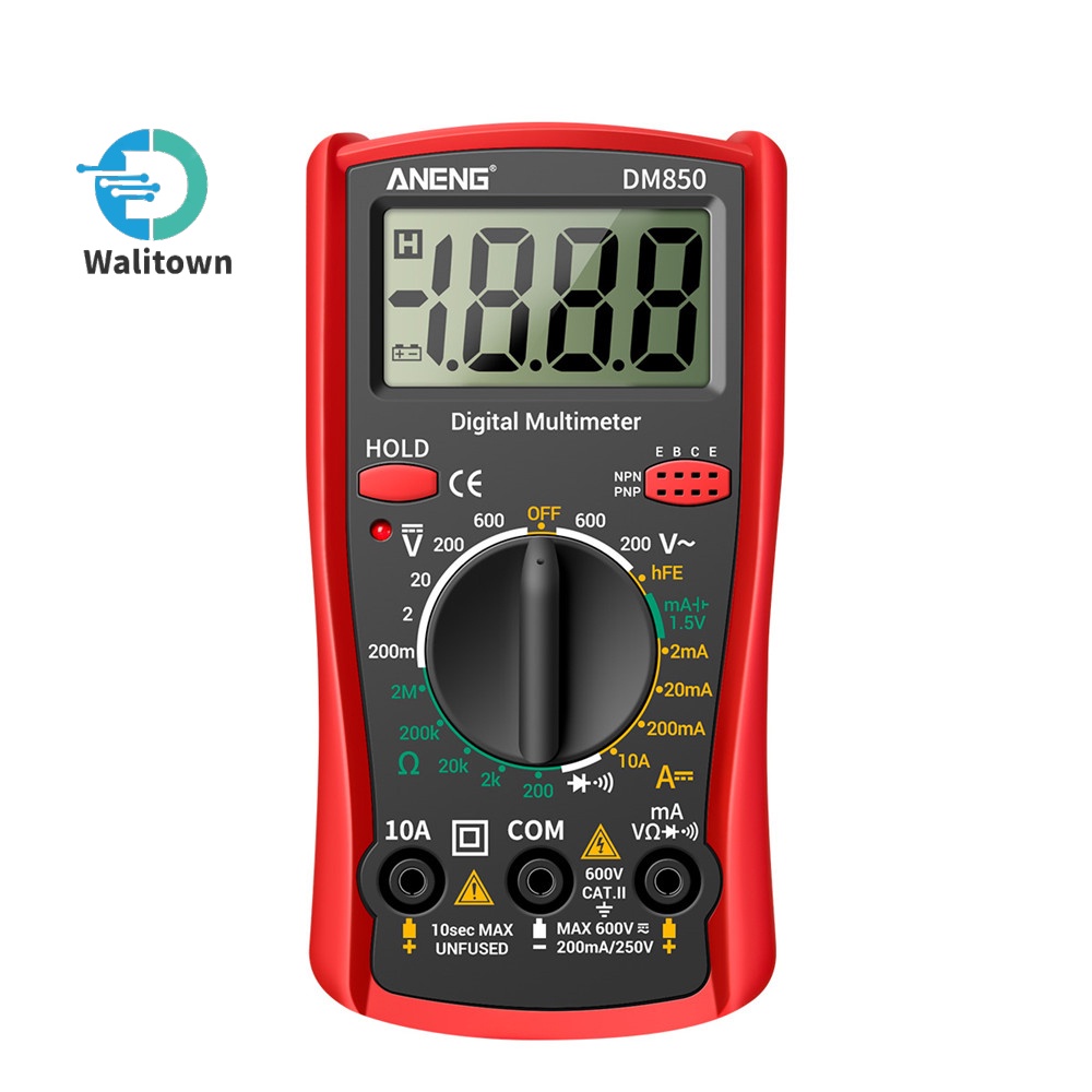 DM850 Digital Multimeter and Analyzer Volt Meter Ohmmeter Tester ...