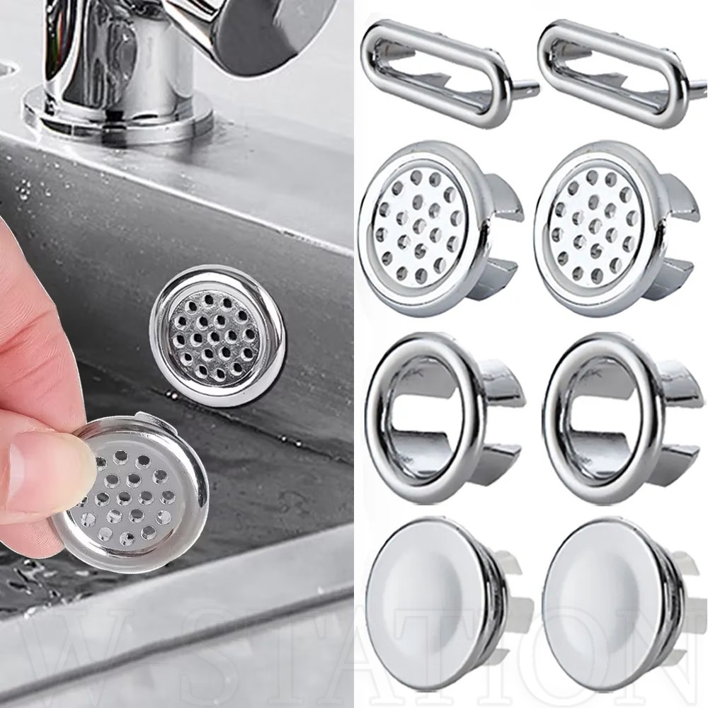 Bathroom Sink Basin Overflow Cover / Sink Overflow Ring Insert Plastic ...